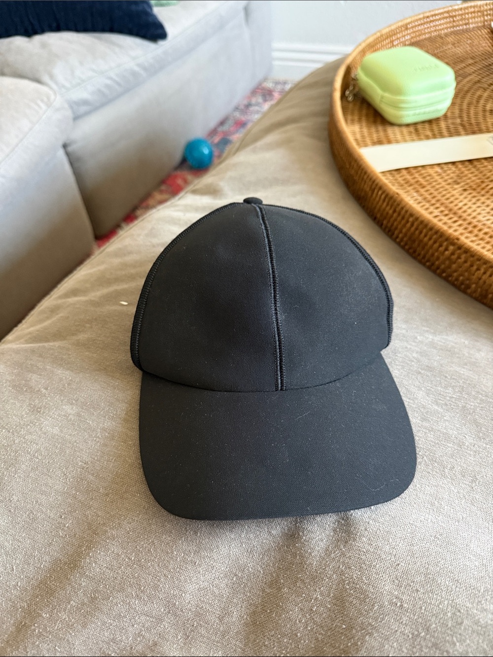 lululemon athletica Black Athletic Cap with Logo Tag
